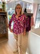 Blouse - roze geprint