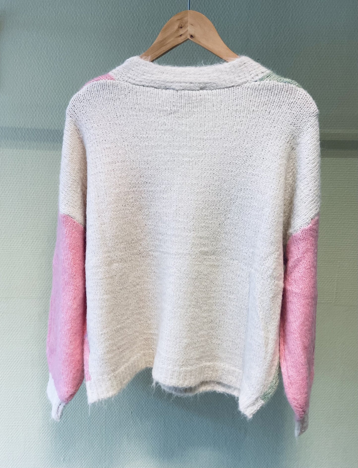 Cardigan - roze/groen