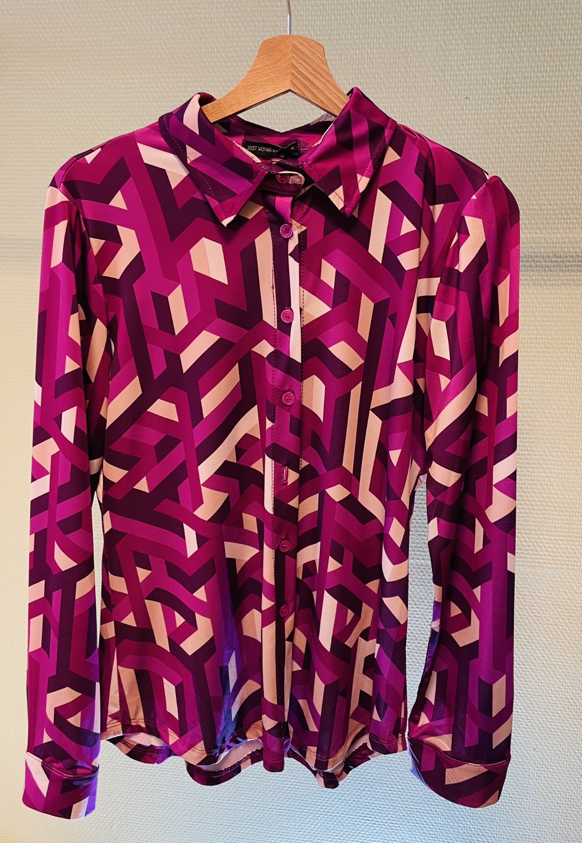 Blouse - roze geprint