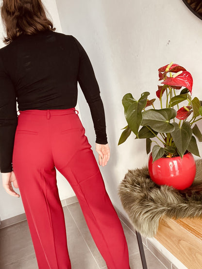 Wide broek - bordeaux