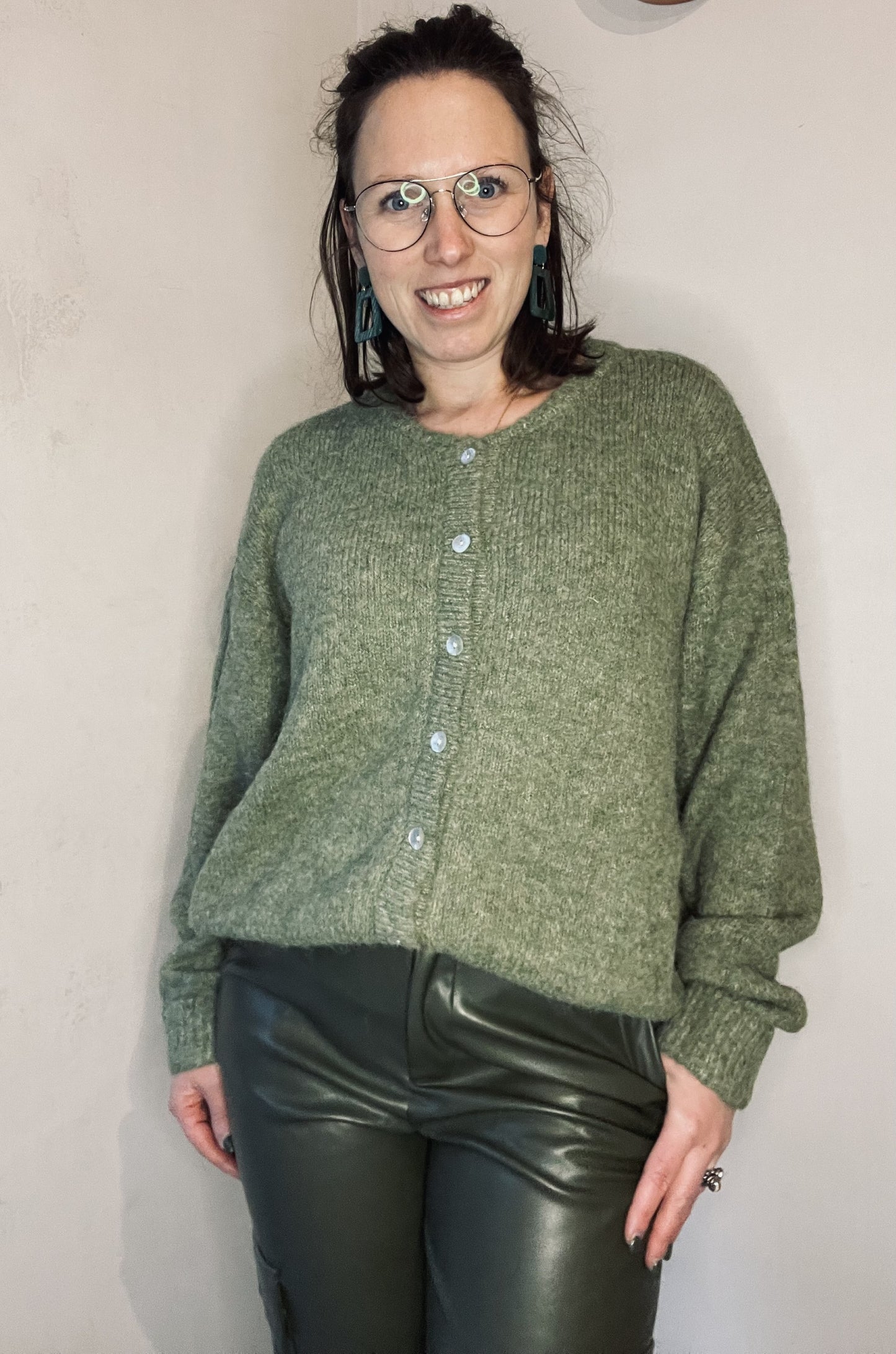 Cardigan - groen